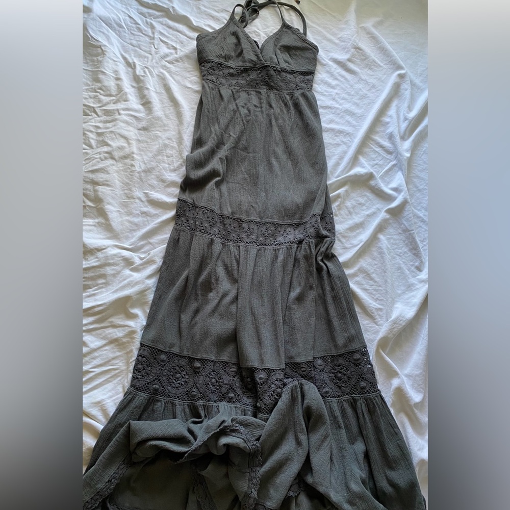 FREE PEOPLE BOHO HALTER MAXI DRESS**S